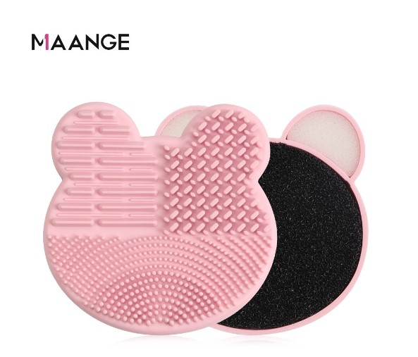 Maange Makeup Brushes Cleaner Silicone Washing Tools With Sponge Dry& Wet Clean