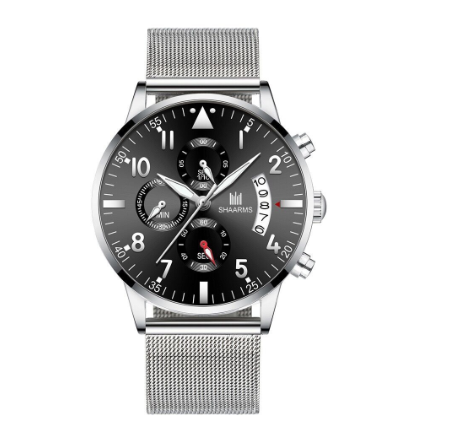 Mens Business Watches with Date Calendar Stainless Steel Watch M09