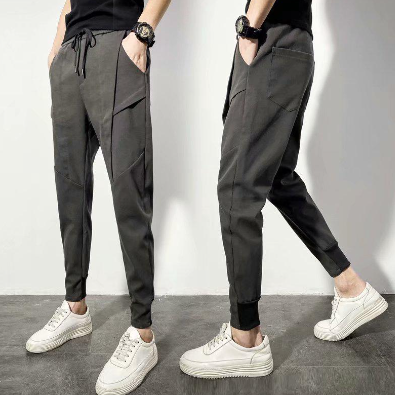 Men's Casual jogger pants Slim fit Drawstring Pants