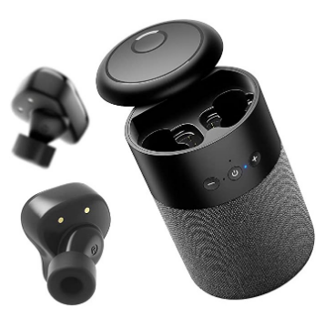 B20 2 in 1 Bluetooth Speaker + TWS Wireless Earphone HD Stereo Mini Earbuds Headset Loudspeaker