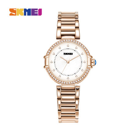 SKMEI Fashion Quartz Watch Elegant Waterproof For Women 7015  ROSEGOLD