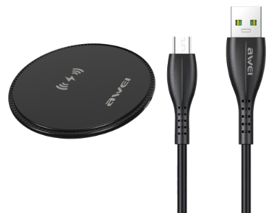 Awei W16 Fast Charging With 1 Meter Micro USB Wireless Charger For Mobile Phone