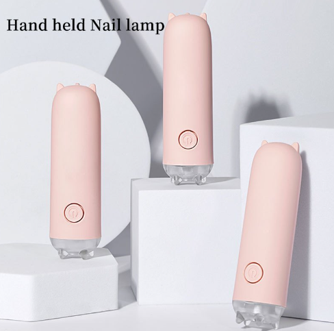 White Mini Portable Nail Quick Drying UV Lamp Handheld Gel Nails Dryer Usb Charging