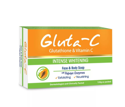 GLUTA C Intense Whitening with Papaya Enzymes Face and Body Soap 120G
