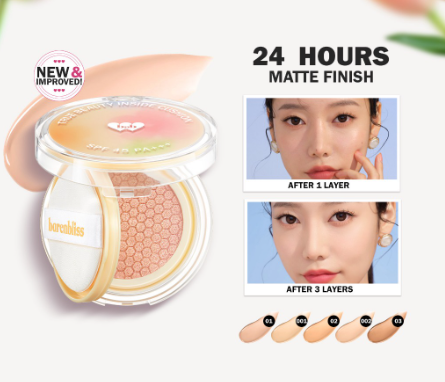 barenbliss True Beauty Inside Cushion 24H Full Coverage SPF 45 PA+++ 12g & 15g