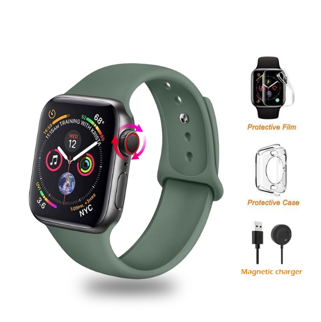 Smart Watch T500+Pro GREEN Custom Wallpaper, Waterproof, Bluetooth Call, Sports Watch, Men Women