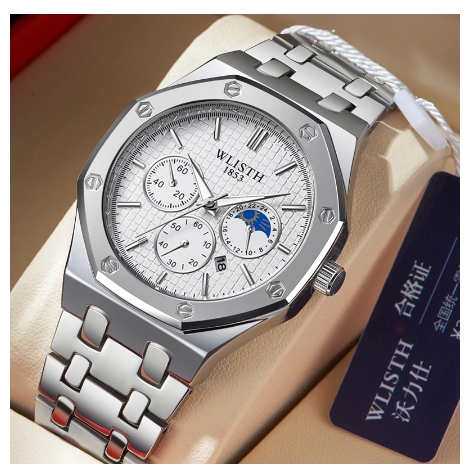 Original Luxury Fashion Retro Men's Watch Business Quartz Waterproof Casual Stainless Steel Watch M3