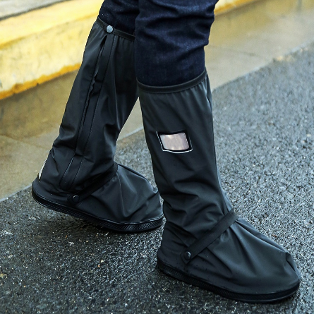 TOSEEK Waterproof Rain Boots Anti -Slip And Wear -Resistant Zipper Shoe Cover For Men And Women