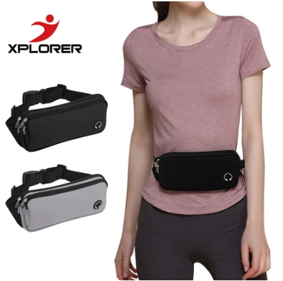 Sport Waist Bag Pouch Cross Body Shoulder Chest Belly Bag Cellphone Running Jogging Motorcycle Waterproof Reflective