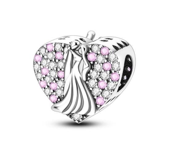 S925 Silver Charm Gorgeous Firework Beads Suitable For Pandora Bracelet Necklace Exquisite Bricolage Jewelry d7