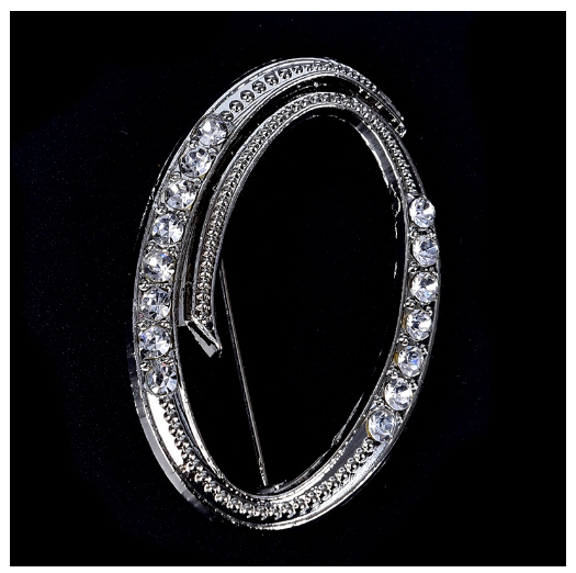 Crystal Rhinestone 26 Letters Women Collar Brooch Pin Corsage Bouquet Jewelry Modish O