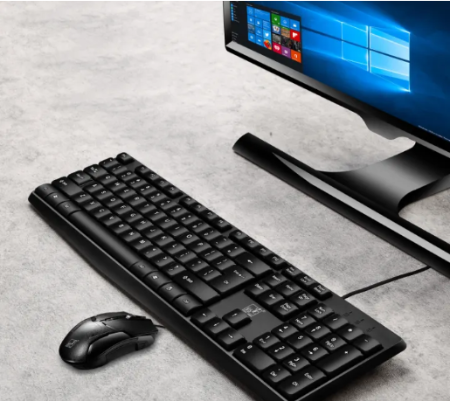 Keyboard Simple and durable wired office keyboard and mouse set photoelectric keyboard Usb desktop