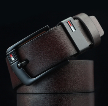 Men Business Casual Genuine Leather Buckle Waist Belt for Men 100% Cow Leather Belts
