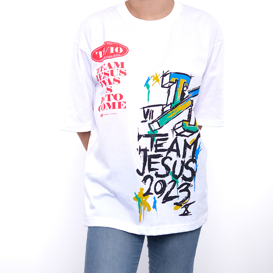 Worship Generation Team Jesus 2023 White Oversized Box Tee For Men And Women