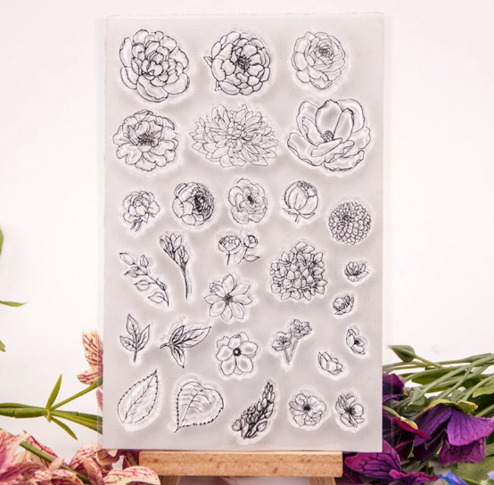 Flower Silicone Clear Seal Stamp DIY Scrapbooking Embossing Decorative Paper Card Craft Art Handmade