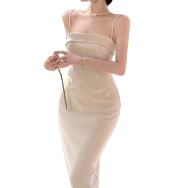 Lovito Women Casual Plain Basic Dress LNE41330