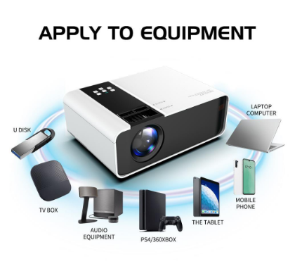 Projector G86W Protable Mini 4K Full HD 6000 Lumens Projector OS Android Wifi Bluetooth Projector