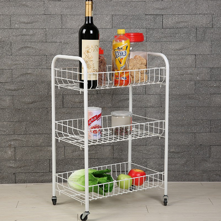 3-Tier Multi-Purpose Removable Kitchen Cart Storage Rack