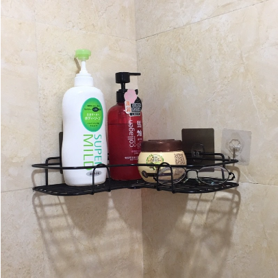 Bathroom Corner Storage Rack Kitchen Rack traceless Wall-mounted