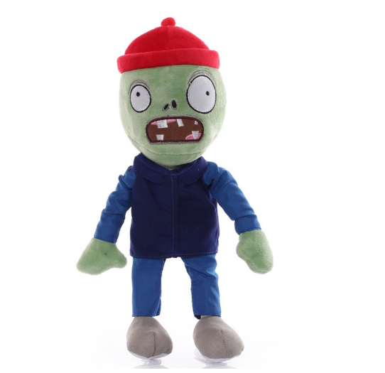 30CM Plants vs Zombies Plush Doll Peashooter SplitPea Clown Zombie Figures Soft Stuffed Toys Kids Halloween Gift Z19