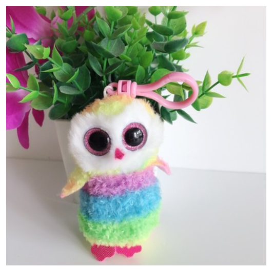 Ty Beanie Big Eyes Keychain Pendant Sloth Monkey Cat Fox Puppy Rabbit Soft Plush Backpack Decor Doll Birthday Gift For Kids 10CM C10