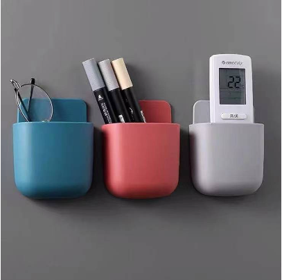 Wall-Mounted Storage Box Multifunctional Remote Control And Mobile Phone holder