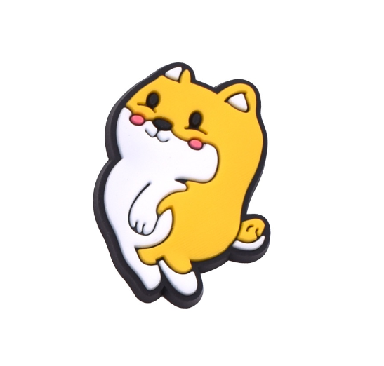 Cute Bichon Frise Jibbitz for Crocs Paw Dog Jibbits Charm Golden Retriever Shoe Charms Pug Corgi Jibits Crocks Kids Shoes Accessories D33