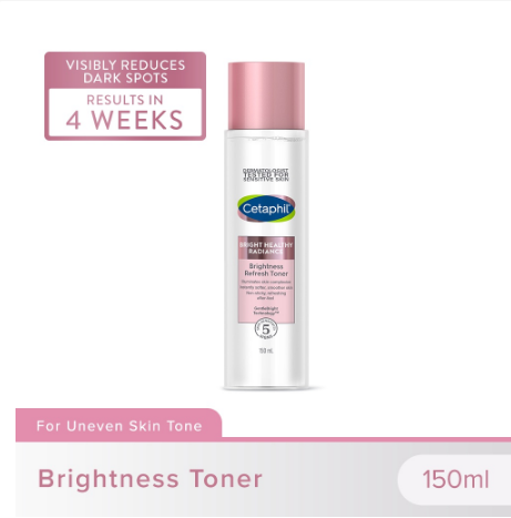 Cetaphil Brightness Refresh Toner 150ml (Evens Skin Tone / Brightening with Niacinamide)