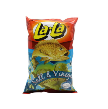 Lala Fish Crackers Salt & Vinegar 100g