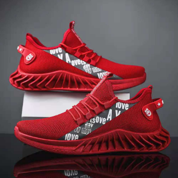 DX Men's Love Mid-Cut Sneakers Korean Style Shoes No. DF3 Standard Size