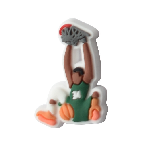 Cute Curry Basketball Jibbitz Kobe Shoe Charms Lakers Bryant Jibitz Croc Charm NBA Croc Jibbits Pin for Men Shoes Accessories Decoration B29