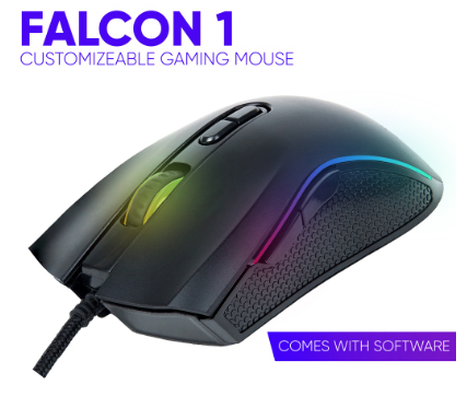GARUDA FALCON1 CUSTOMIZABLE RGB GAMING MOUSE WITH SOFTWARE
