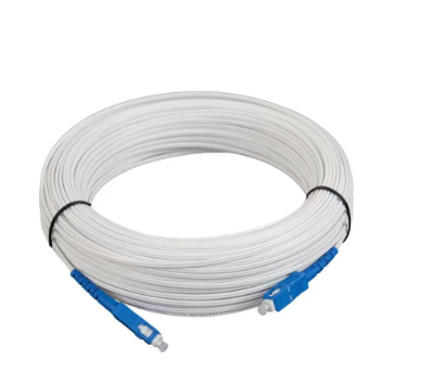 ZJW 30M/ 50M/ 100M SC-SC Fiber Cable 1 Core SC Drop Optic Patch Cord Single Mode Simplex FTTH