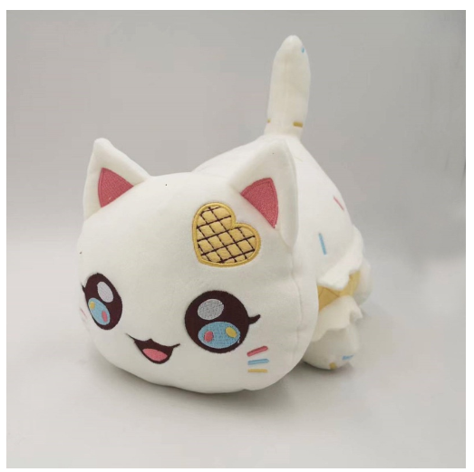 Aphmau Cat Stuffed Toys Animal Hamburg Angel rainbow French Fries Donuts Cats Plushie Plush Doll For Girls Pillow Home Decor  D22