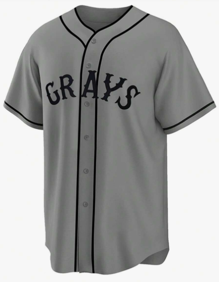 Men's Embroidery Baseball Jersey 20 Gray Casual Short Sleeve V-Neck Button T-Shirts Party Sports Top