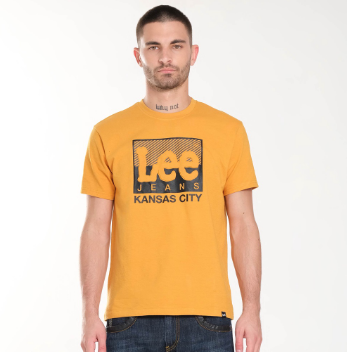 Lee Embossed Logo T-Shirt for Men