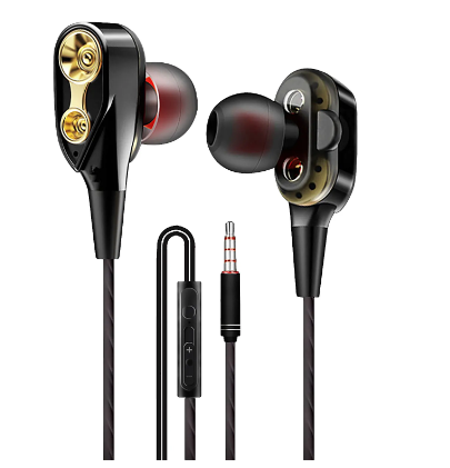 Wired Earbuds with Microphone - High Sound Quality In-Ear Headphones for Phone