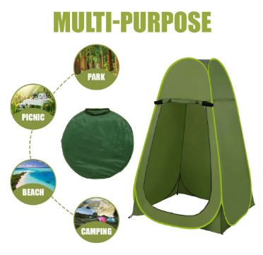 Outdoor Shower Tent Instant Popup Portable Camping Toilet Beach Outdoor Privacy Tent Room with Bag
