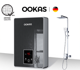Ookas Water Heater Electric 220V, Electric Instant Hot Water Heater With Self-Modulating