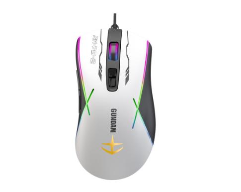 Zeus x Gundam ( GD-001BLACK ) RGB LED Wired Gaming Mouse RGB Backlit - GD-001 BLACK EDITION