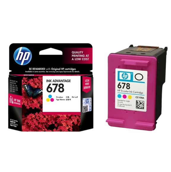 HP 678 Tri-Color Advantage Cartridge Compatible with HP Deskjet