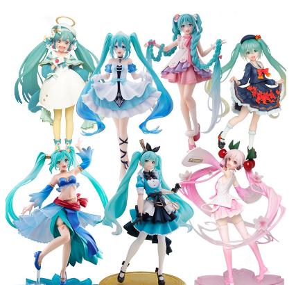 Hatsune Miku Figure Virtual Singer Cute Beautiful Girl Sakura Miku Action Figure Doll Ornament Model Toys Figure