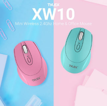 Tylex XW10 Mini Wireless Mouse High-Precision 2.4Ghz 1600DPI With 10M Working Distance Feature