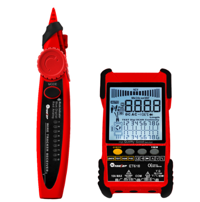 Et618 Lcd Intelligent/phone Network Line Tester/finder/pairing/anti-interference Patrol Line Check