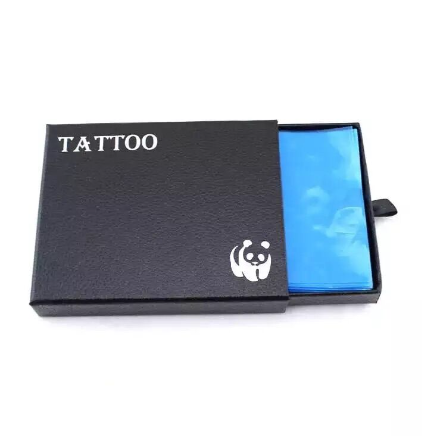 Tattoo Machine Equipment Tattoo Cleaning and Sanitation Supplies Black Plastic Bag Tattoo Line Accessories Supply 200Pcs