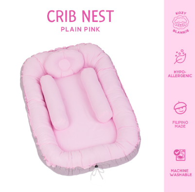 Kozy Blankie Baby Bed Crib Nest - Plain Colors Collection