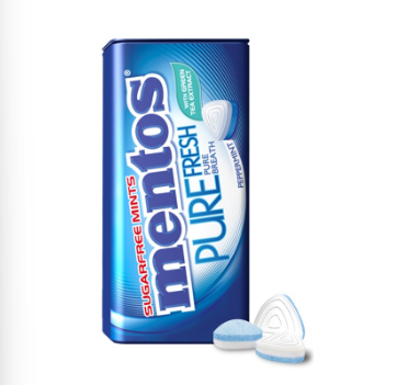 Mentos Pure Fresh Peppermint Mints - 2 tins