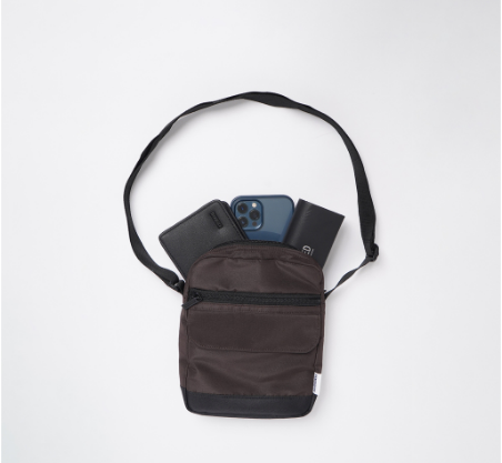 Penshoppe Sling Bag With Clip Label For Men (Black/Brown/Light Gray)