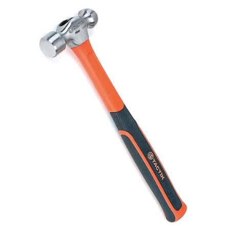 Tactix ME222007 Ball Pein Hammer 450g (Black/Orange)