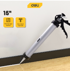 Deli 15“ Professional Aluminum Caulking Gun Heavy Duty For Silicone Sealant EDL2380